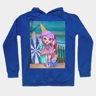 Ice cream girl and octopus Hoodie